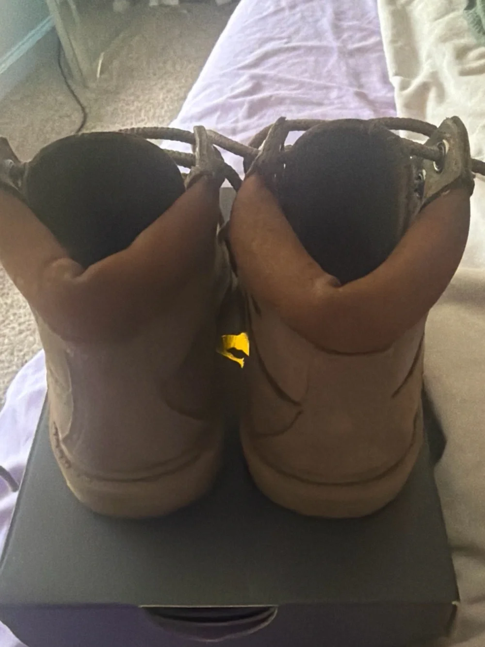 Timberland Kids Brown Lace-Up Booties(TD)